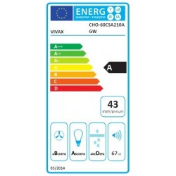 Vivax CHO-60CSA210A GW + CHO-CP120 zidna napa