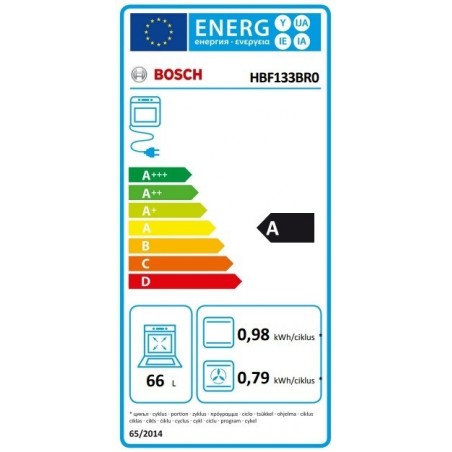 Bosch HBF133BR0 Pećnica, 60 x 60 cm, Nehrđajući čelik
