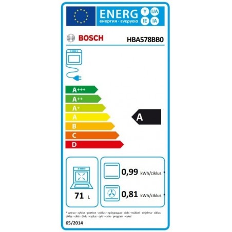 Bosch HBA578BB0 Pećnica, 60 x 60 cm, Crna