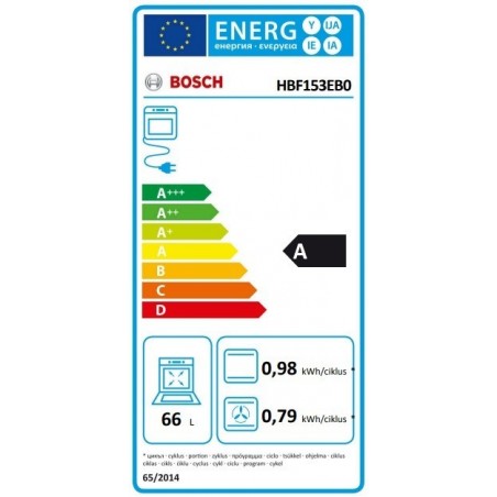 Bosch HBF153EB0 Pećnica 60 x 60 cm Crna