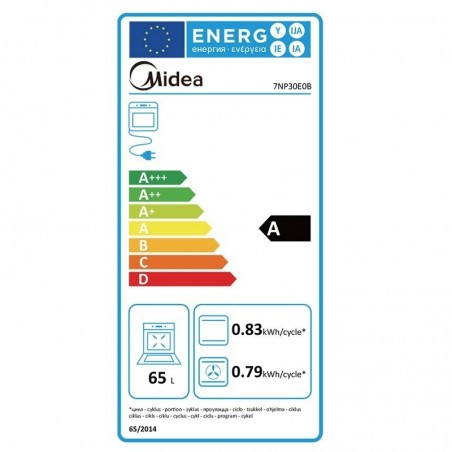 Midea 7NP30E0B ugradbena pećnica, piroliza