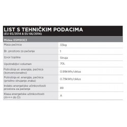 Midea 65M90E3 ugradbena pećnica