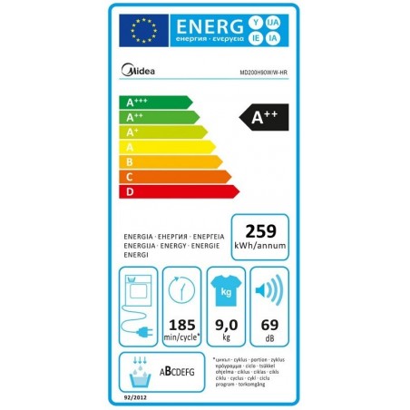 Midea MD200H90W/W-HR sušilica rublja