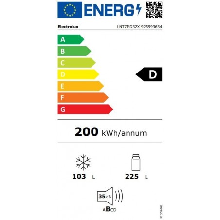 Electrolux LNT7MD32X kombinirani hladnjak