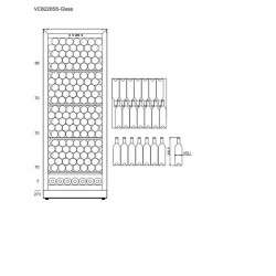 mQuvee VCB220SS-GLASS ugradbeni hladnjak za vino