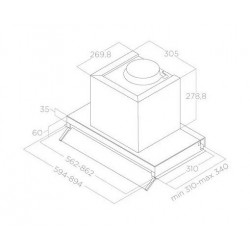 ELICA BOXIN ADVANCE IX/A/60 ugradbena napa PRF0180599