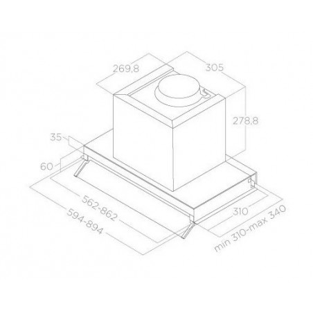 ELICA BOXIN ADVANCE IX/A/60 ugradbena napa PRF0180599