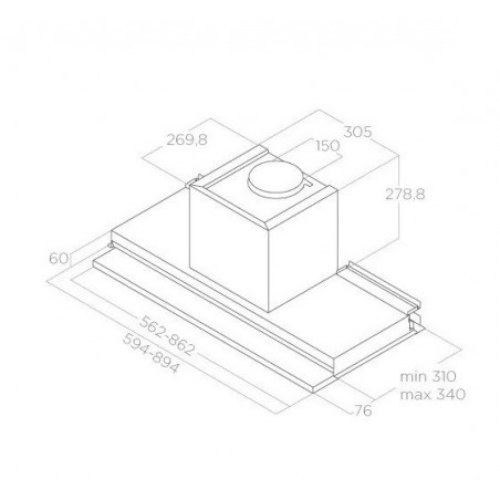 ELICA BOXIN DRY IX/A/60 ugradbena napa PRF0181274