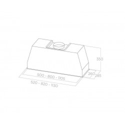 Elica CT35 PRO GME IX/A/60 ugradbena napa PRF0183213