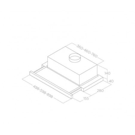 ELICA ELITE 14 PLUS BL/A/60  ugradbena napa PRF0181966