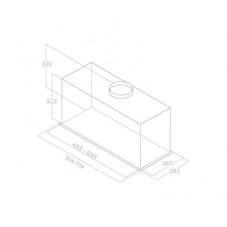 ELICA LANE SENSOR BL MAT/A/52 ugradbena napa PRF0188472