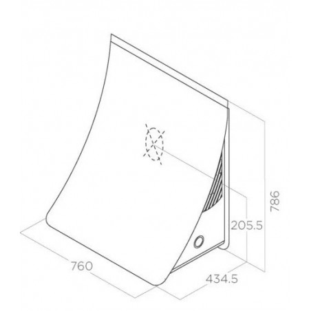 ELICA NUAGE DRYWALL/F/75 zidna napa PRF0096484