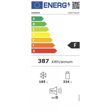 HLADNJAK KOMB. RS677N4ACF HISENSE SBS 90 CM INOX PO