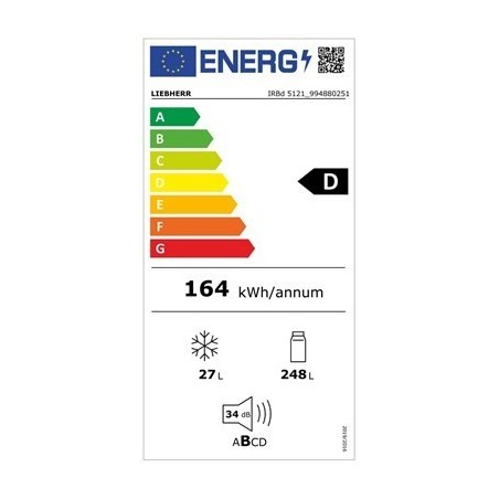 Ugradbeni hladnjak s jednim vratima LIEBHERR IRBd 5121 - Plus Line