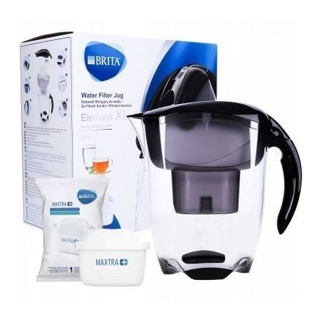 Brita vrč za filtraciju Elemaris XL black MX+