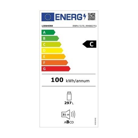 LIEBHERR IRBPci 5170 - Peak Line Ugradbeni hladnjak