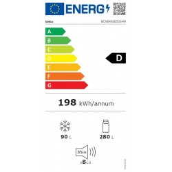 BEKO BCNE400E50SHN kombinirani ugradbeni hladnjak