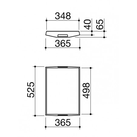 MyOutdoorKitchen 1C306 Poklopac/poslužavnik za samostojeće i  ugradbene modele