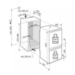 LIEBHERR ICBNdi 5123 - Plus Line ugradbeni hladnjak