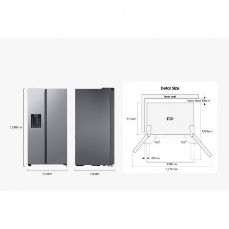 Samsung RS65DG54M3B1EO samostojeći hladnjak