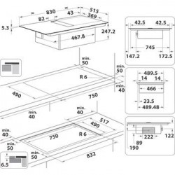 Whirpool WVHF83BB UKIT Indukcijske ploče za kuhanje