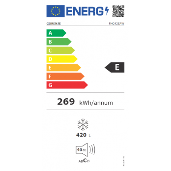 Gorenje škrinja za zamrzavanje FHC42EAW