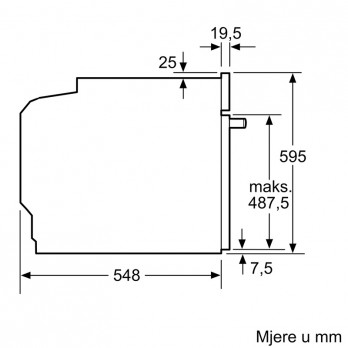 Bosch HQA514ES3 Serie 4, s funkcijom dodavanja pare, 60 x 60 cm, Nehrđajući čelik