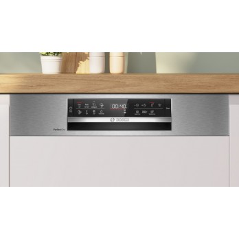 Bosch SMI6ZCS16E Serie 6, Ugradbena perilica posuđa s vidljivim tipkama, 60 cm, Brušeni čelik