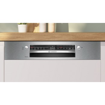 Bosch SMI2HTS02E Serie 2, Ugradbena perilica posuđa s vidljivim tipkama, 60 cm, Brušeni čelik