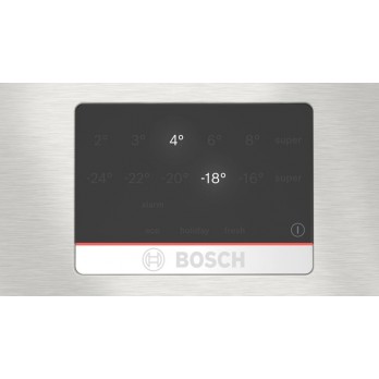 Bosch KGN394ICF Serie 6, Samostojeći hladnjak sa zamrzivačem na dnu, 203 x 60 cm, Brušeni čelik