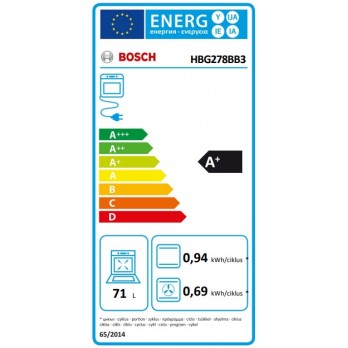 Bosch HBG278BB3 ugradbena pećnica 60 x 60 cm Crna