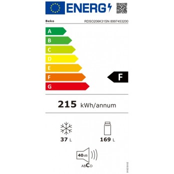 Beko RDSO206K31SN kombinirani hladnjak
