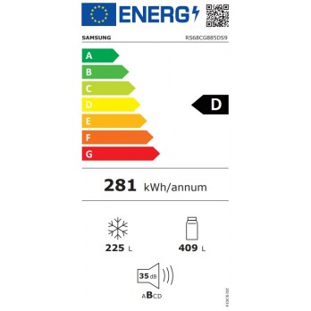 Samsung RS68CG885DS9EF Side By Side hladnjak sa AI Energy načinom rada