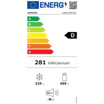 Samsung RS68CG885DB1EF Side By Side hladnjak sa AI Energy načinom rada