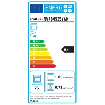 Samsung NV7B4535YAK/U3 Pećnica s Dual Cook i Dual Cook Flex sustavom i prirodnom parom