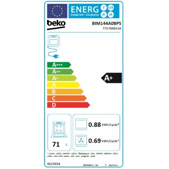 Beko BIM144A0BPS Ugradbena pećnica (60 cm, 71 L)