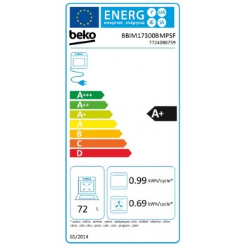 Beko BBIM17300BMPSF Ugradbena pećnica (60 cm 72 L)