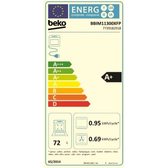 Beko BBIM11300XFP Ugradbena pećnica (60 cm, 72 L)