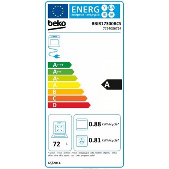 Beko BBIR17300BCS Ugradbena pećnica (60 cm 72 L)