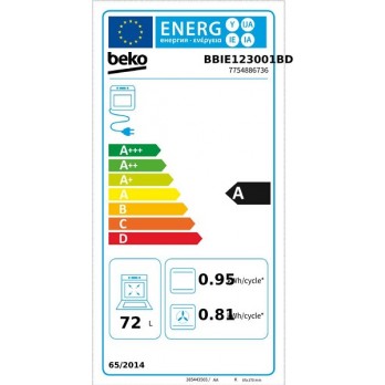 Beko BBIE123001BD  Ugradbena pećnica (60 cm 72 L)