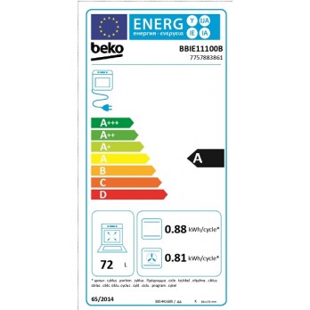 Beko BBIE11100B Ugradbena pećnica (60 cm, 72 L)