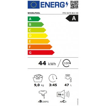 Whirlpool FFD 9479 BCV EE perilica rublja 9kg