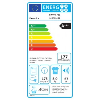 Electrolux EW7H578S PerfectCare sušilica s toplinskom pumpom kapaciteta 8 kg