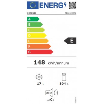 Gorenje RBIU609EA1 Podpultni integrirani hladnjak