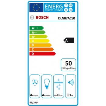 Bosch DLN87AC50 Potpuno ugradbena napa 86 cm Nehrđajući čelik