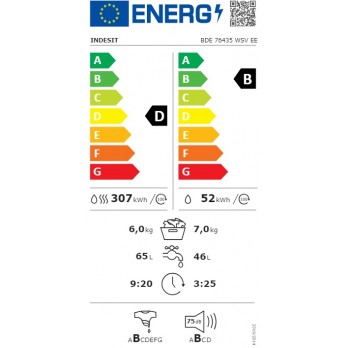 Indesit BDE 76435 WSV EE perilica rublja sa sušilicom 7,0kg