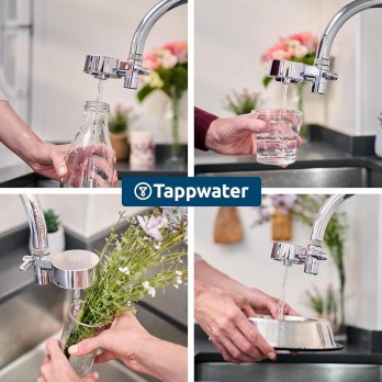 Tappwater EcoPro Compact Standalone Chrome  Filter za slavinu s 5-stupanjskim sustavom za filtriranje vode