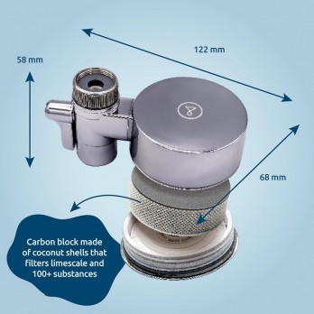 Tappwater EcoPro Compact Standalone Chrome  Filter za slavinu s 5-stupanjskim sustavom za filtriranje vode