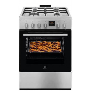 Electrolux LKK640221X SteamBake štednjak s plinskim zonama širine 60 cm