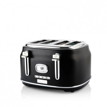 Westinghouse WKTTB809BK Retro Black 4 Slice toster